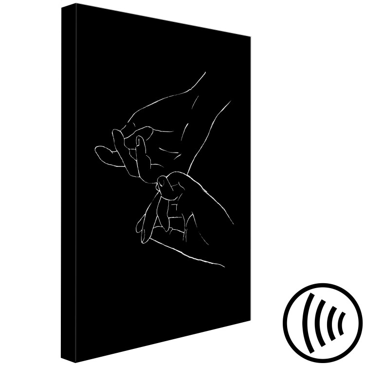 Canvas Touch in Lineart Style (1-part) - Hands in Black and White 117874 additionalImage 6