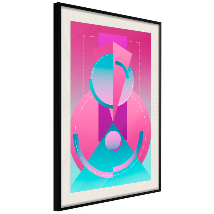 Wall Poster Geometric Locomotive - modern colorful abstraction in shapes 117974 additionalImage 3