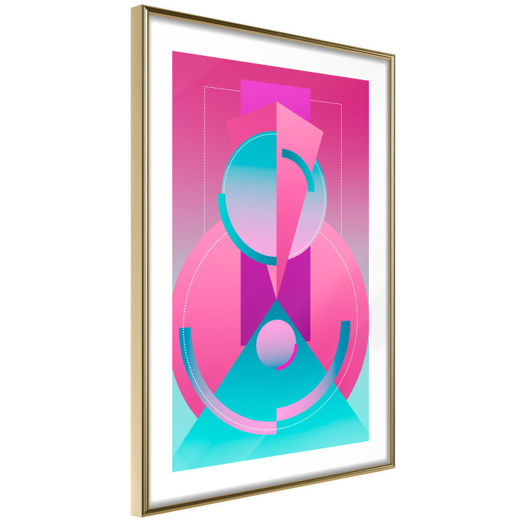 Wall Poster Geometric Locomotive - modern colorful abstraction in shapes 117974 additionalImage 8