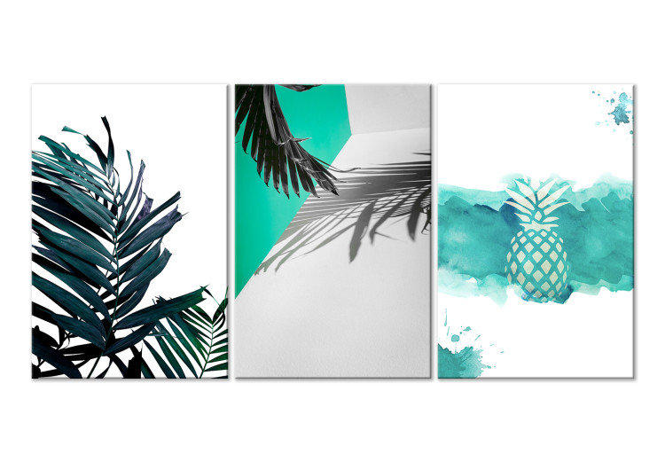 Canvas Art Print Palm Paradise (3 Parts) 118074