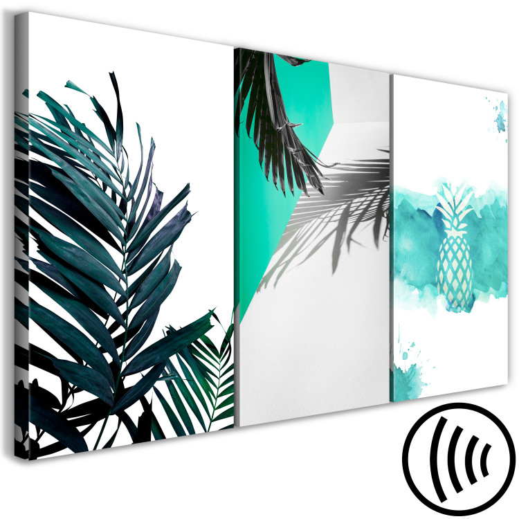 Canvas Art Print Palm Paradise (3 Parts) 118074 additionalImage 6
