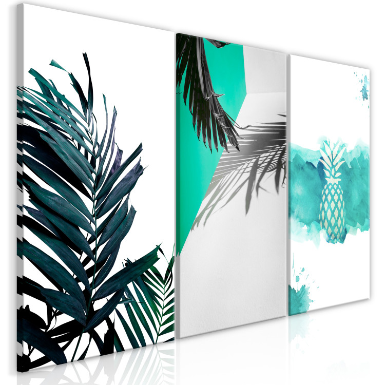 Canvas Art Print Palm Paradise (3 Parts) 118074 additionalImage 2