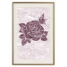 Wall Poster Splinters of Love - pink botanical composition with a rose flower and leaves 118274 additionalThumb 19