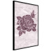 Wall Poster Splinters of Love - pink botanical composition with a rose flower and leaves 118274 additionalThumb 10