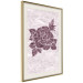 Wall Poster Splinters of Love - pink botanical composition with a rose flower and leaves 118274 additionalThumb 2