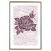 Wall Poster Splinters of Love - pink botanical composition with a rose flower and leaves 118274 additionalThumb 14
