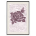 Wall Poster Splinters of Love - pink botanical composition with a rose flower and leaves 118274 additionalThumb 18