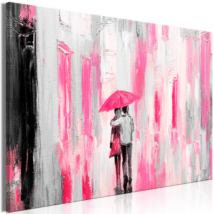 Canvas Umbrella in Love (1 Part) Wide Pink 123074 additionalImage 2