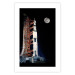 Wall Poster Destination - illuminated rocket in a docking station against the moon backdrop 123174 additionalThumb 25