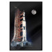 Wall Poster Destination - illuminated rocket in a docking station against the moon backdrop 123174 additionalThumb 24