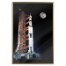 Wall Poster Destination - illuminated rocket in a docking station against the moon backdrop 123174 additionalThumb 20