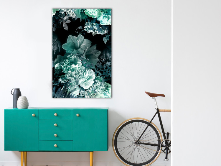 Canvas Print Emerald Garden (1 Part) Vertical 123474 additionalImage 3
