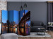 Room Separator City Lights II (5-piece) - bridge and skyscrapers against the night sky 124174 additionalThumb 4