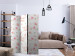 Room Divider Fresh Magnolias (3-piece) - delicate pink flowers on white background 124274 additionalThumb 4