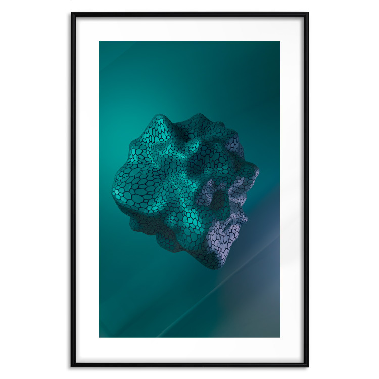 Wall Poster Gamma - abstract figure resembling plasma in blue colors 125674 additionalImage 15