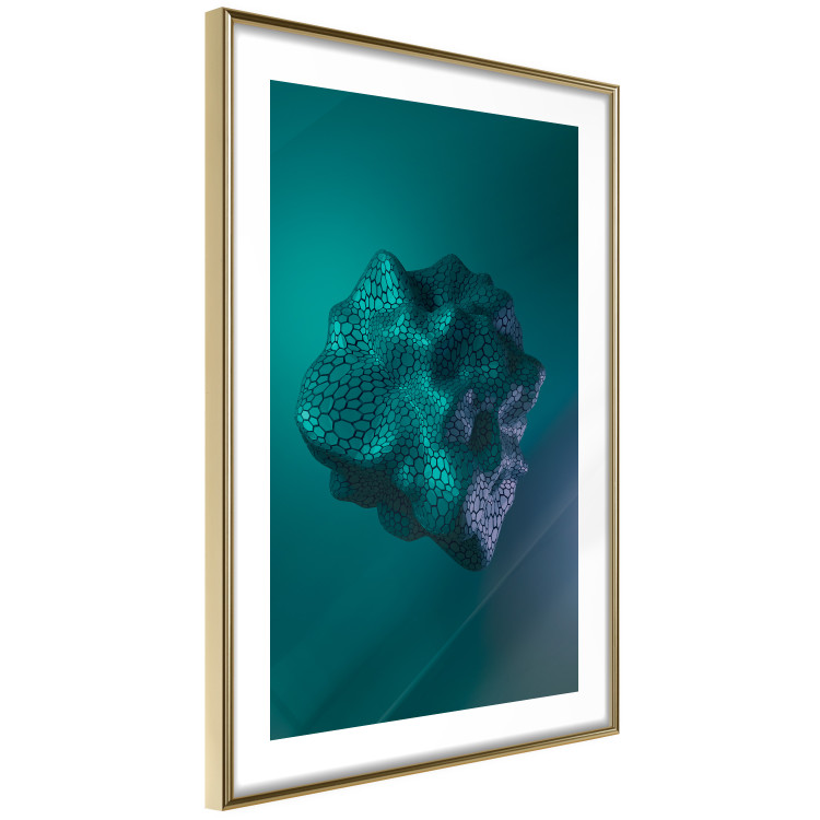Wall Poster Gamma - abstract figure resembling plasma in blue colors 125674 additionalImage 6