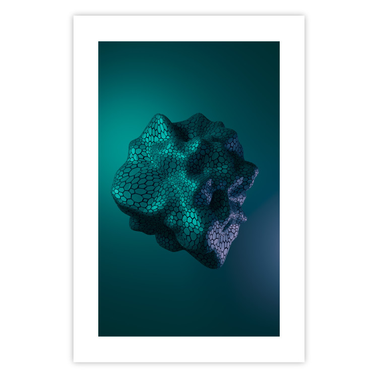 Wall Poster Gamma - abstract figure resembling plasma in blue colors 125674 additionalImage 19