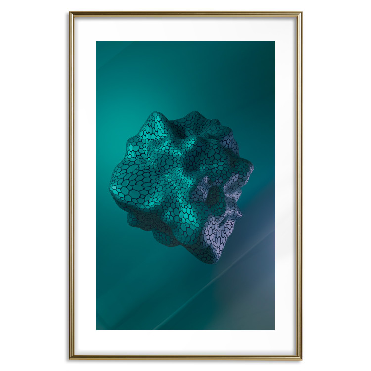 Wall Poster Gamma - abstract figure resembling plasma in blue colors 125674 additionalImage 14