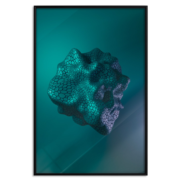 Wall Poster Gamma - abstract figure resembling plasma in blue colors 125674 additionalImage 18