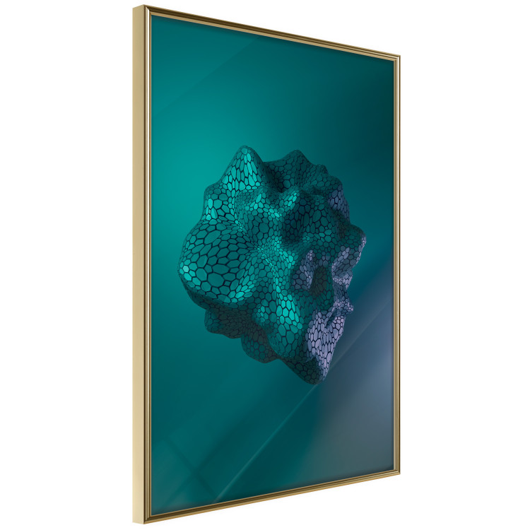 Wall Poster Gamma - abstract figure resembling plasma in blue colors 125674 additionalImage 12