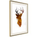 Poster Deer in the Morning - abstract forest landscape in the template of a deer head 126674 additionalThumb 3