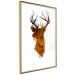 Poster Deer in the Morning - abstract forest landscape in the template of a deer head 126674 additionalThumb 12