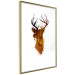 Poster Deer in the Morning - abstract forest landscape in the template of a deer head 126674 additionalThumb 7