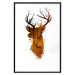Poster Deer in the Morning - abstract forest landscape in the template of a deer head 126674 additionalThumb 14