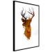Poster Deer in the Morning - abstract forest landscape in the template of a deer head 126674 additionalThumb 13