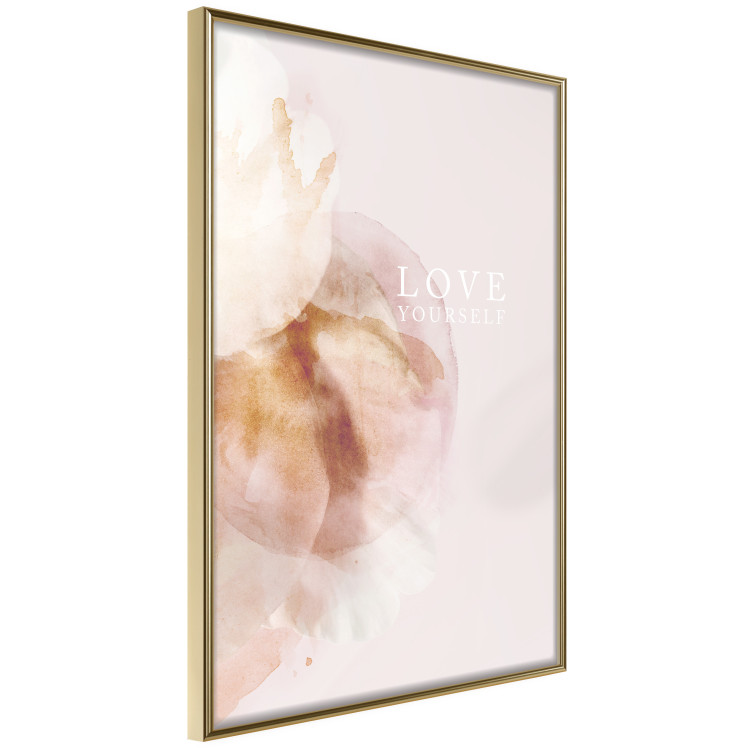 Wall Poster Love Yourself - English inscription on pastel pink background 127874 additionalImage 14