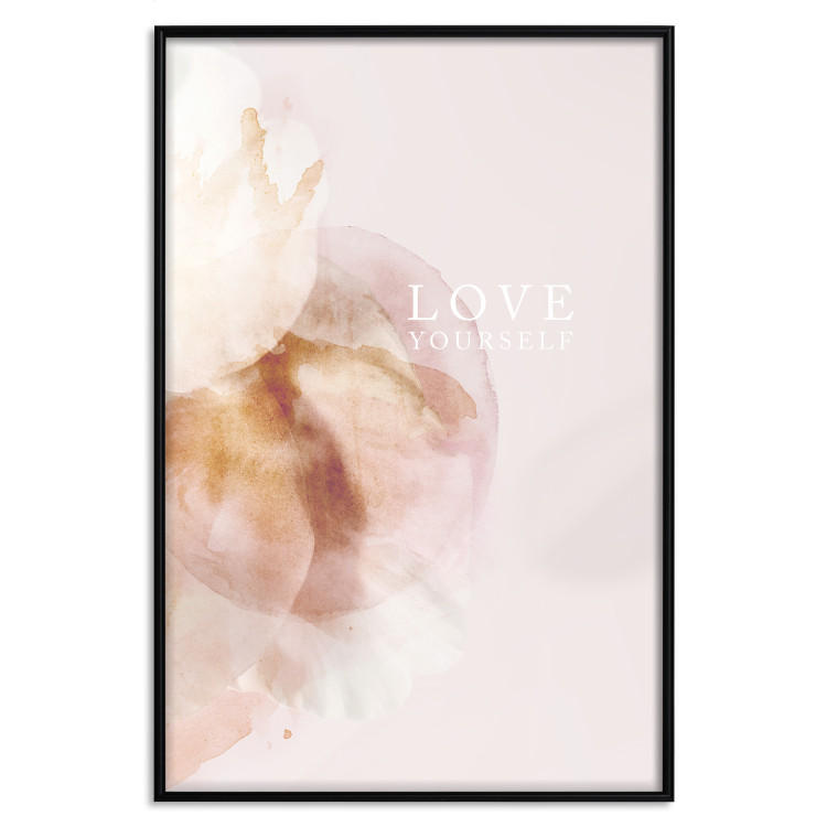 Wall Poster Love Yourself - English inscription on pastel pink background 127874 additionalImage 14