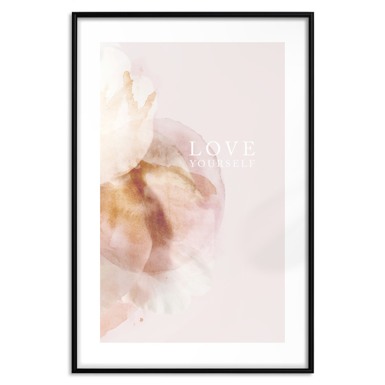 Wall Poster Love Yourself - English inscription on pastel pink background 127874 additionalImage 16
