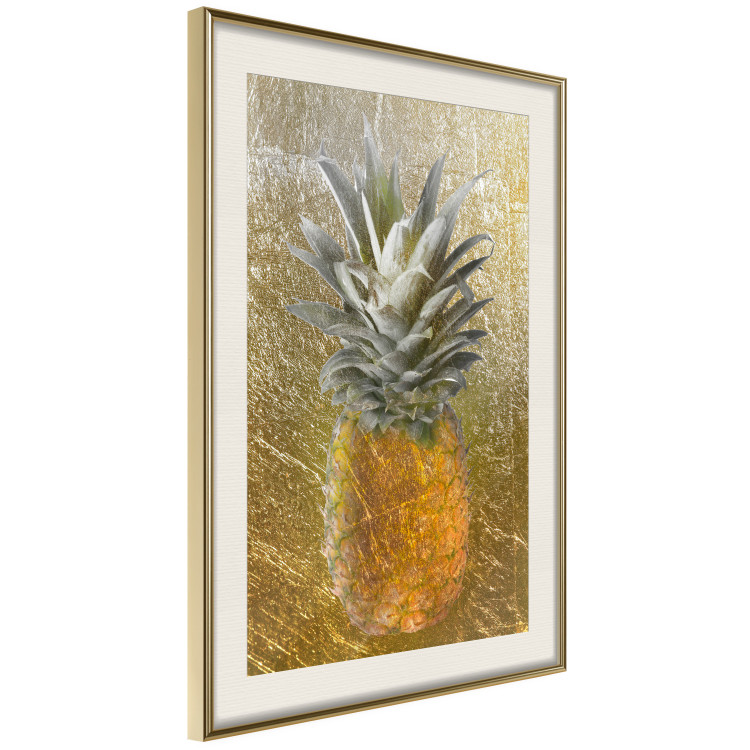 Wall Poster Forbidden Fruit - composition of tropical fruit on golden texture 128074 additionalImage 3