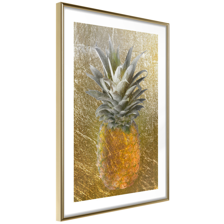 Wall Poster Forbidden Fruit - composition of tropical fruit on golden texture 128074 additionalImage 7