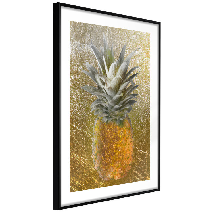 Wall Poster Forbidden Fruit - composition of tropical fruit on golden texture 128074 additionalImage 6