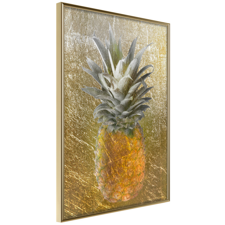 Wall Poster Forbidden Fruit - composition of tropical fruit on golden texture 128074 additionalImage 14