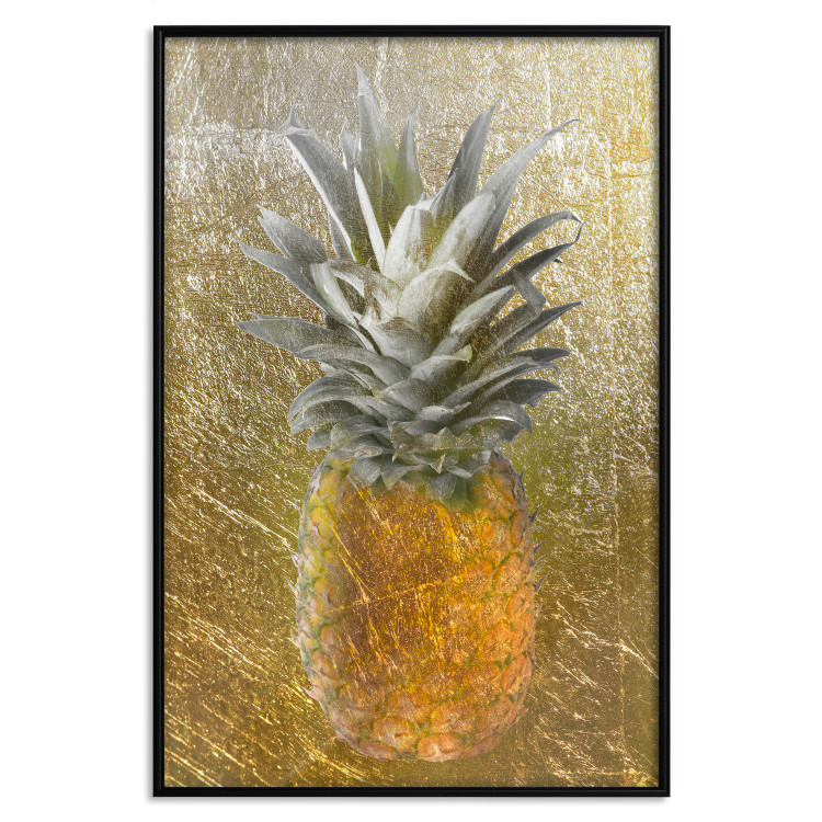 Wall Poster Forbidden Fruit - composition of tropical fruit on golden texture 128074 additionalImage 18