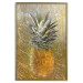 Wall Poster Forbidden Fruit - composition of tropical fruit on golden texture 128074 additionalThumb 21