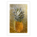 Wall Poster Forbidden Fruit - composition of tropical fruit on golden texture 128074 additionalThumb 19