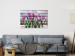 Canvas Print Spring Poetry (1-part) wide - tulips on a wooden background 128774 additionalThumb 3