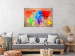 Canvas Print Earth colours - watercolour world map with colourful continents 128974 additionalThumb 3