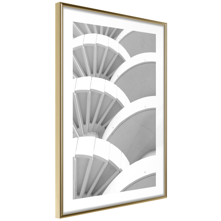 Poster White Detail - black and white abstract architecture of a bright building 129774 additionalImage 7