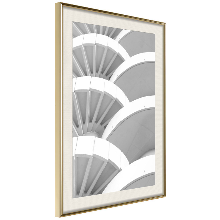 Poster White Detail - black and white abstract architecture of a bright building 129774 additionalImage 3