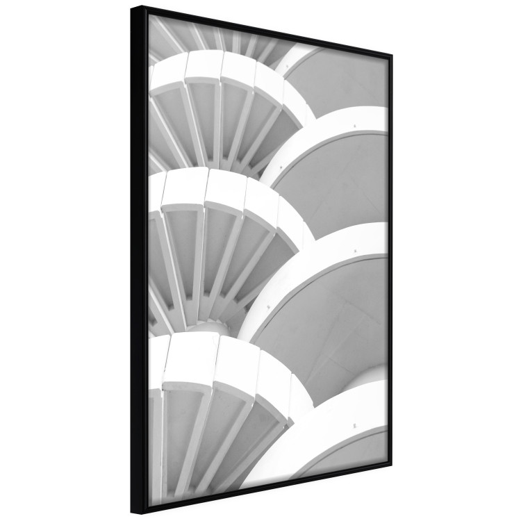 Poster White Detail - black and white abstract architecture of a bright building 129774 additionalImage 11