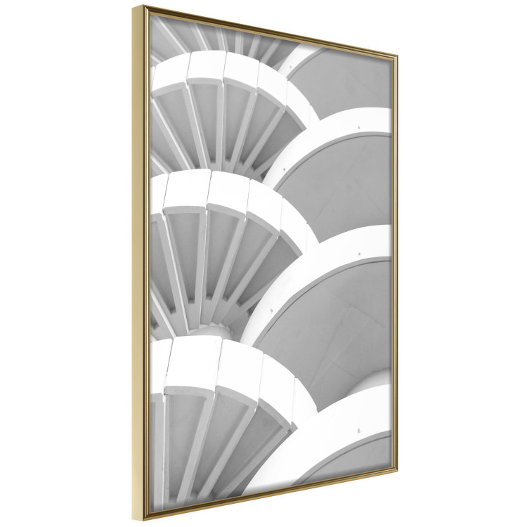 Poster White Detail - black and white abstract architecture of a bright building 129774 additionalImage 12