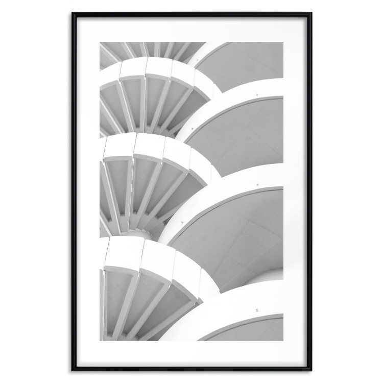 Poster White Detail - black and white abstract architecture of a bright building 129774 additionalImage 15