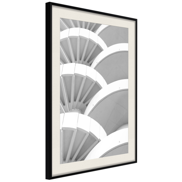 Poster White Detail - black and white abstract architecture of a bright building 129774 additionalImage 2