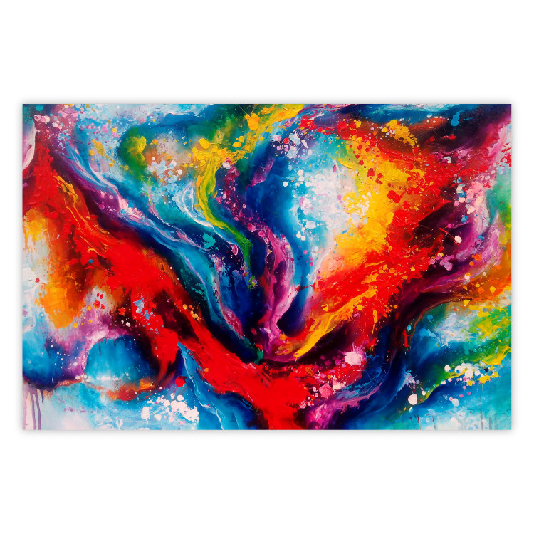 Poster Time-Space - artistic colorful patterns in an abstract motif 129974