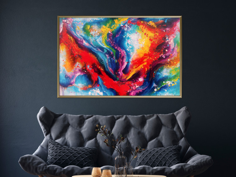 Poster Time-Space - artistic colorful patterns in an abstract motif 129974 additionalImage 7