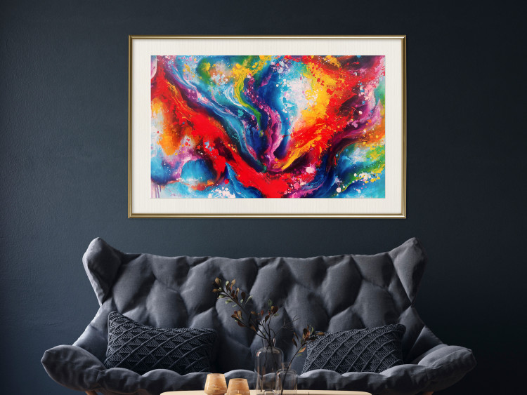 Poster Time-Space - artistic colorful patterns in an abstract motif 129974 additionalImage 22